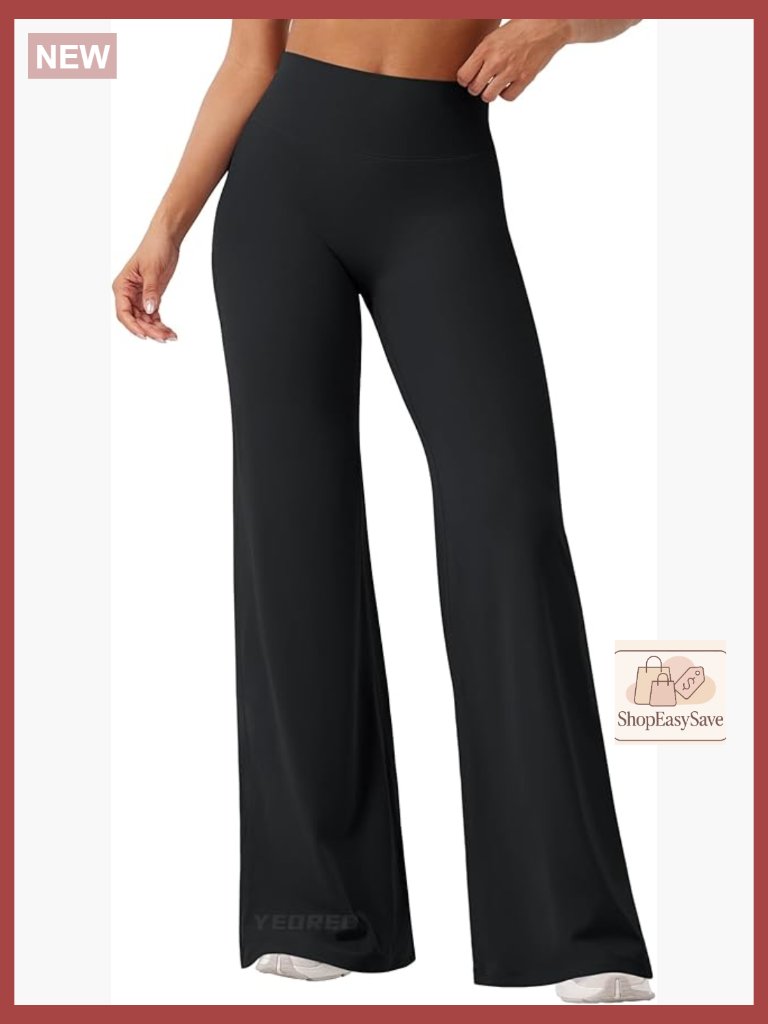 High Waist Straight Leg Yoga Pants Buttery Soft No Front Seam Gym Leggings